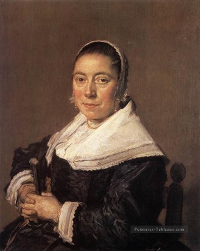  assis Galerie - Portrait d’une femme assise présumée Maria Veratti Siècle d’or néerlandais Frans Hals